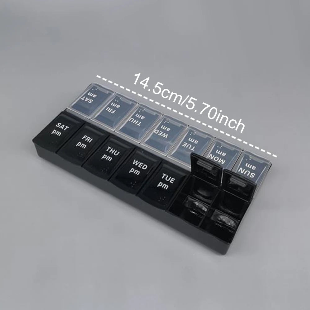 Weekly Pill Organizer – Morning & Night Compartments