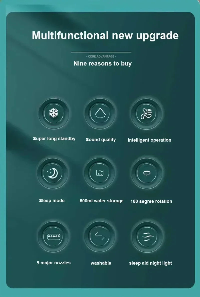 Portable Cooling Fan and Humidifier