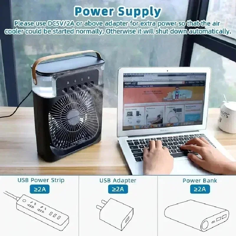 Portable Cooling Fan and Humidifier