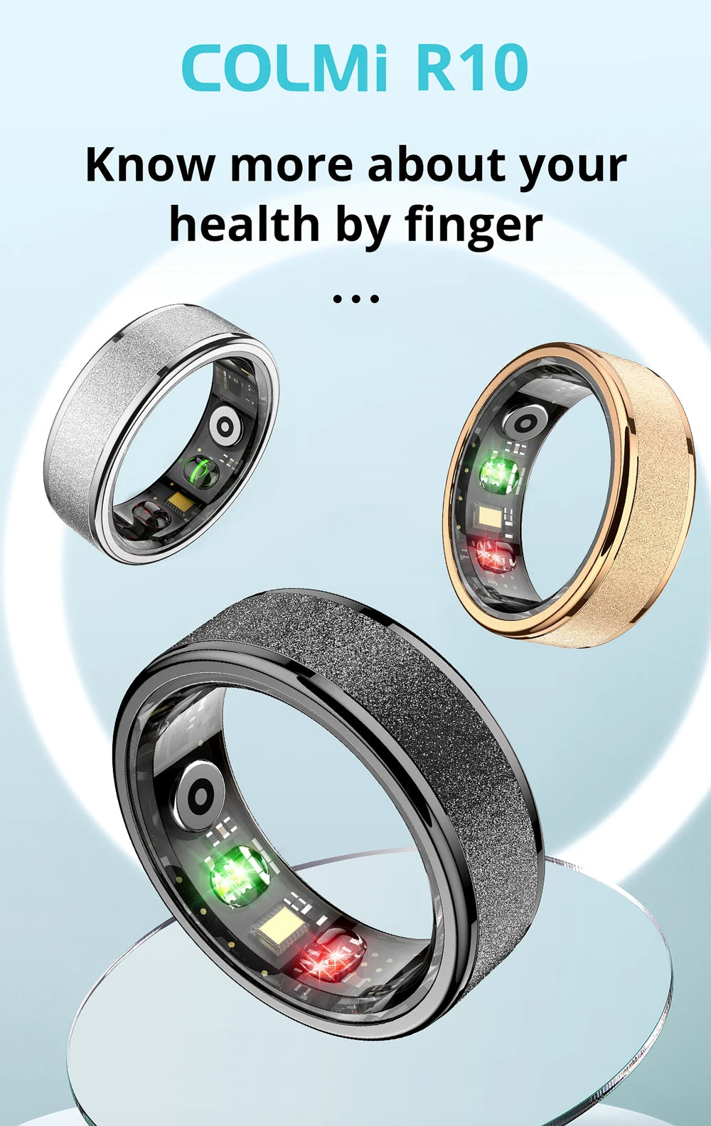 Smart Health and Sleep Hand Ring Monitor